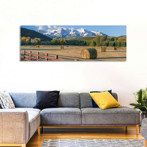 Hay Bales Colorado Fields Wall Art