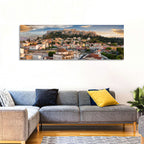 Acropolis and Parthenon Over Athens at Golden Hour Wall Art