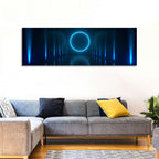 Glowing Neon Corridor Wall Art