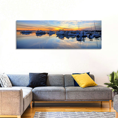 Marina Port Boats Wall Art