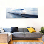 Futuristic Monorail Perspective Wall Art