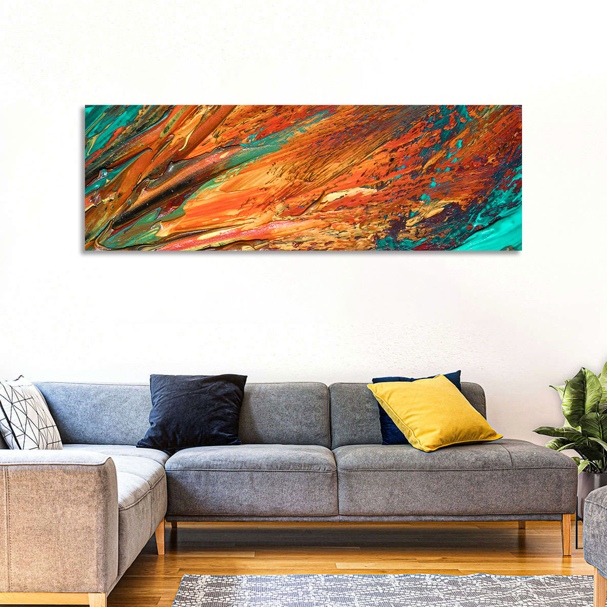 Flowing River Abstract Wall Art