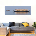 Thatched Houseboat on Vembanad Lake Wall Art