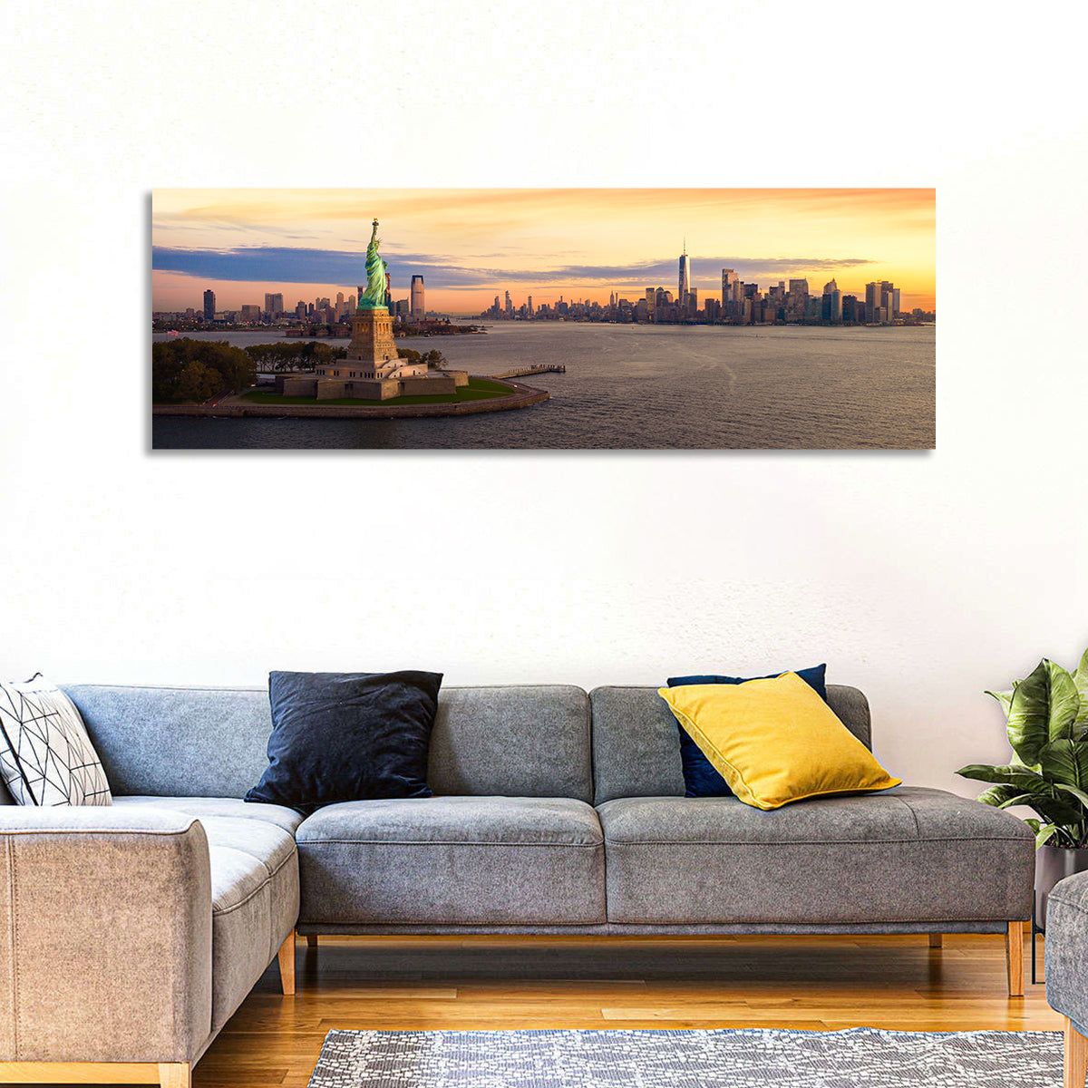 Statue of Liberty Golden Hour Wall Art