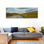 Montana Road Through Golden Hills Wall Art