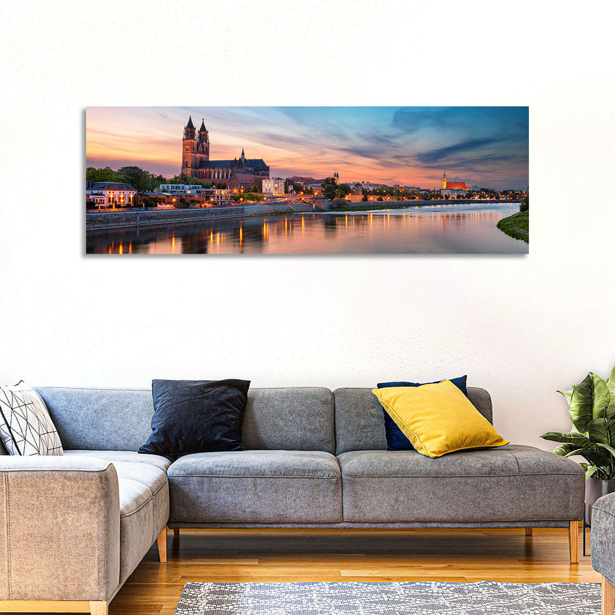 Magdeburg Cathedral at Dusk Wall Art