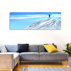 Mountaineer Summit Silhouette Wall Art