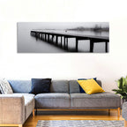 Misty Lake Jetty Wall Art