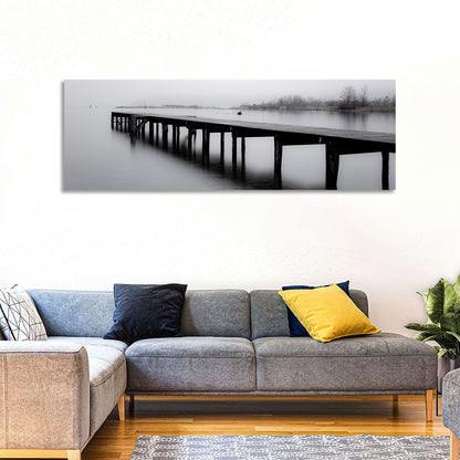 Wooden Lake Jetty Wall Art