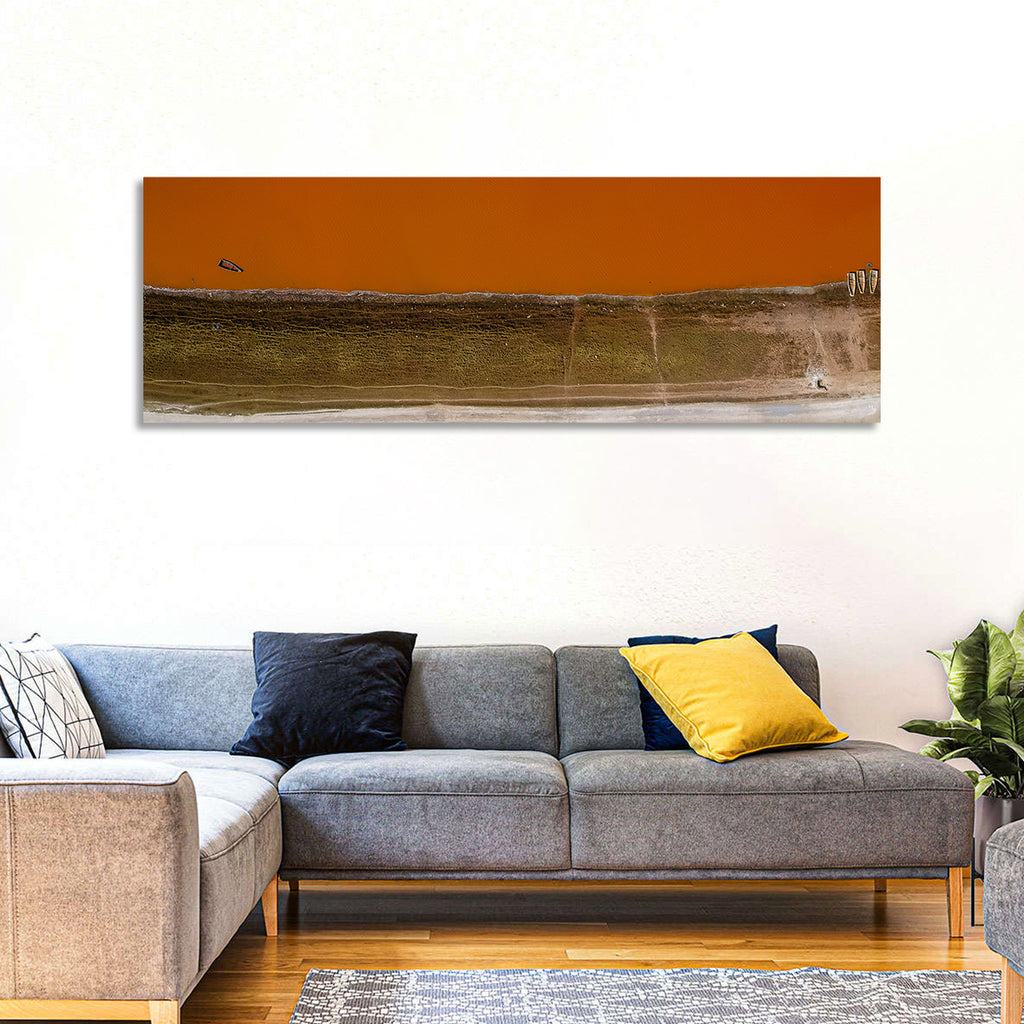 Lake Retba Aerial View Wall Art