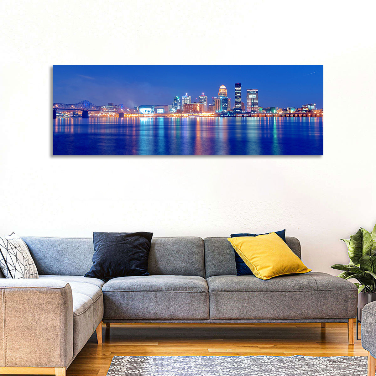 Louisville Skyline at Dusk Wall Art