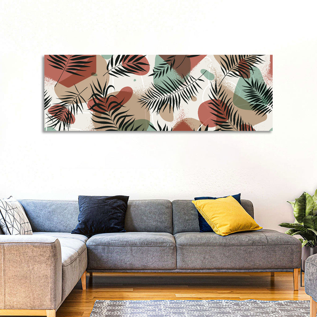 Geometric Tropical Pattern Wall Art