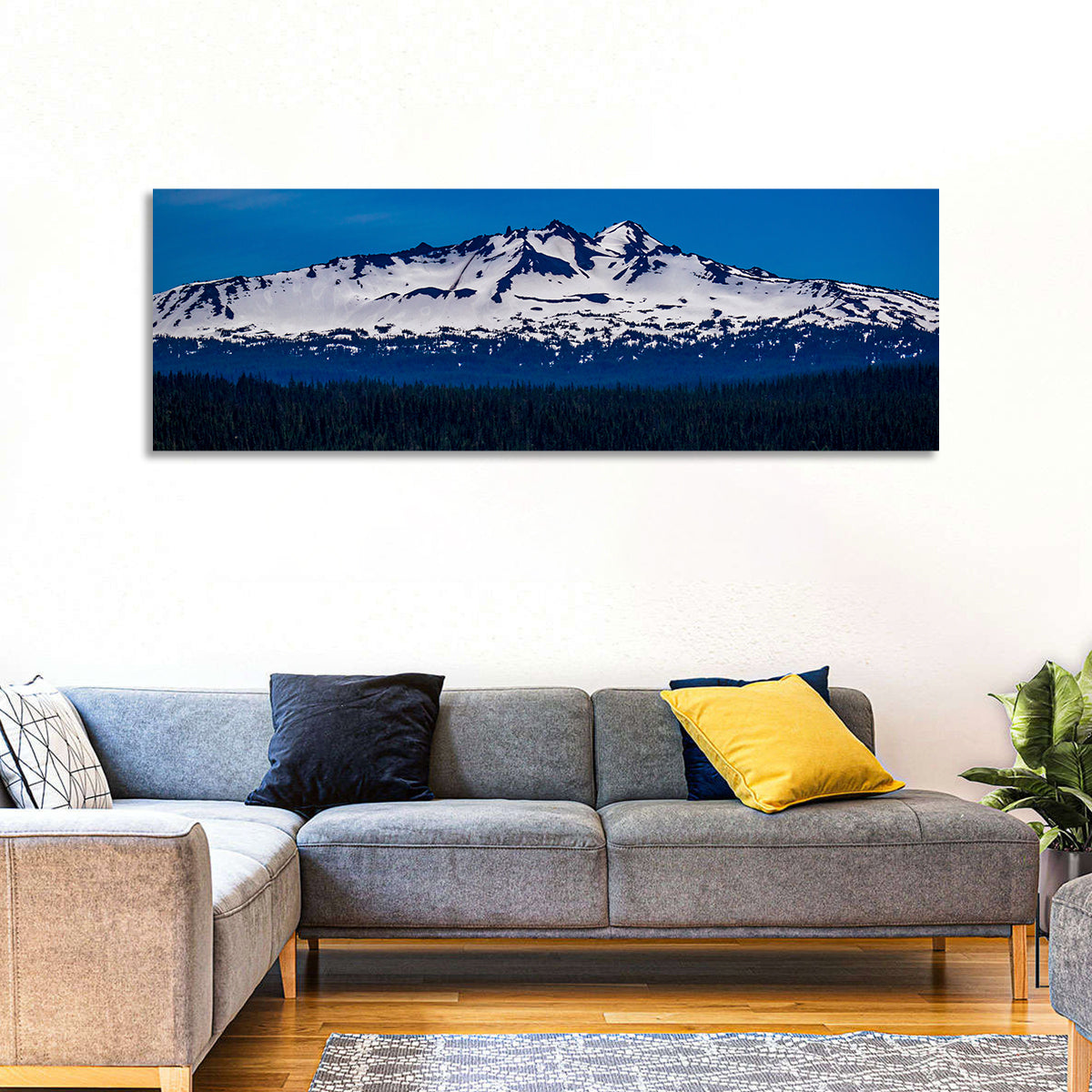 Diamond Peak, Oregon Wall Art in a room, panoramic