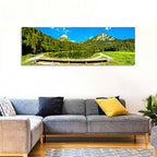 Seealpsee Footbridge Alpine Lake Wall Art