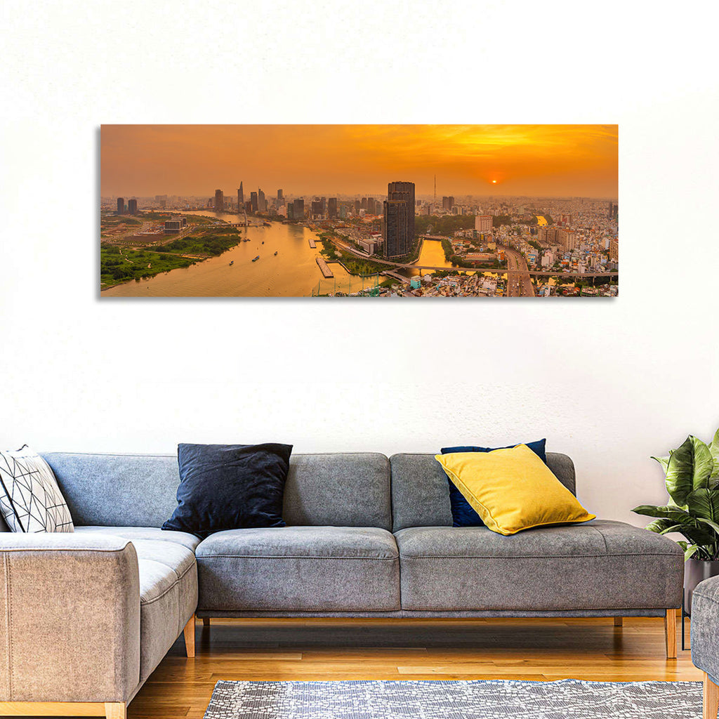 Landmark 81 Golden Hour Skyline Wall Art