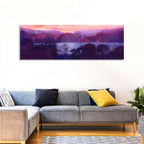 Forest Lake at Dusk Wall Art