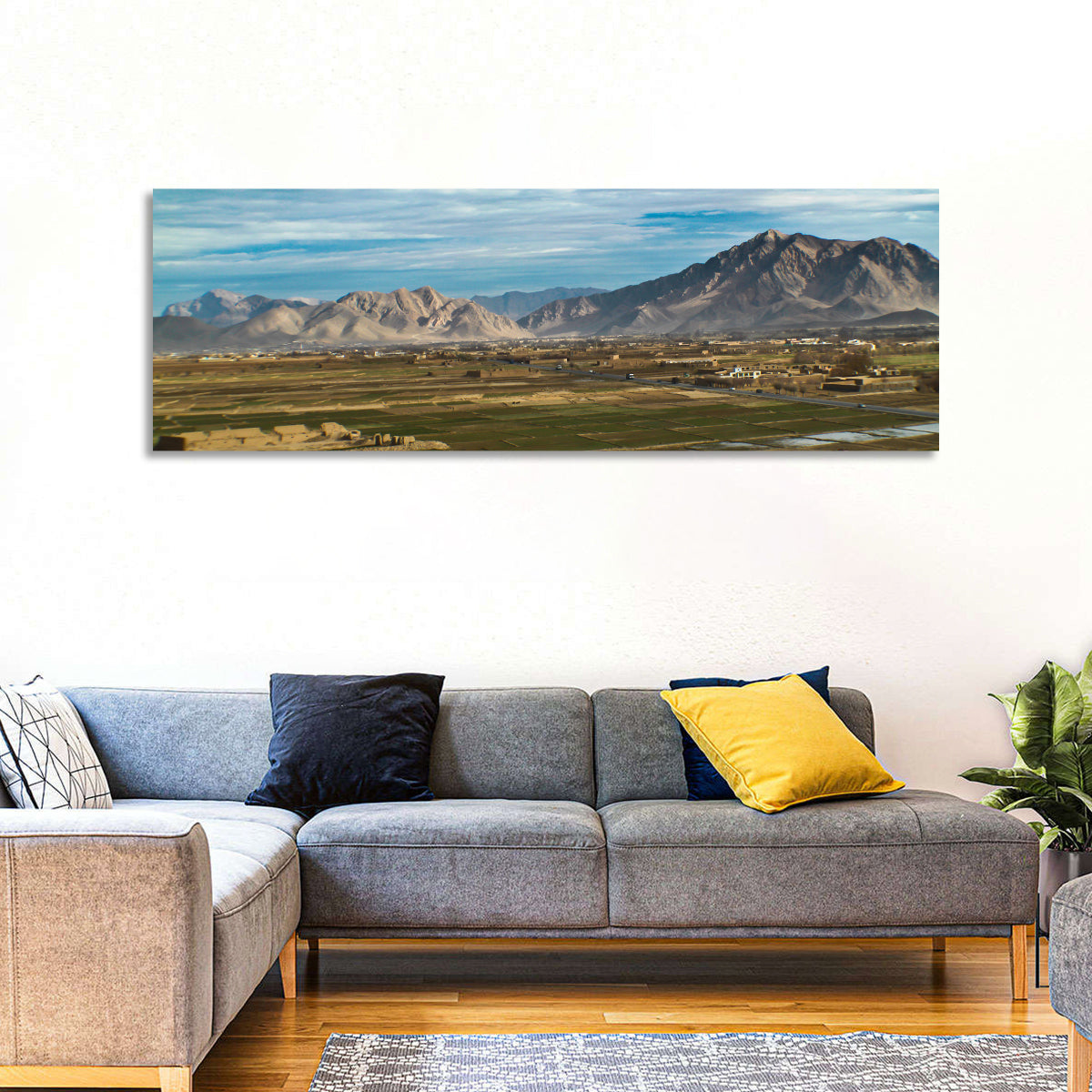 Patchwork Farmland Landscape Wall Art