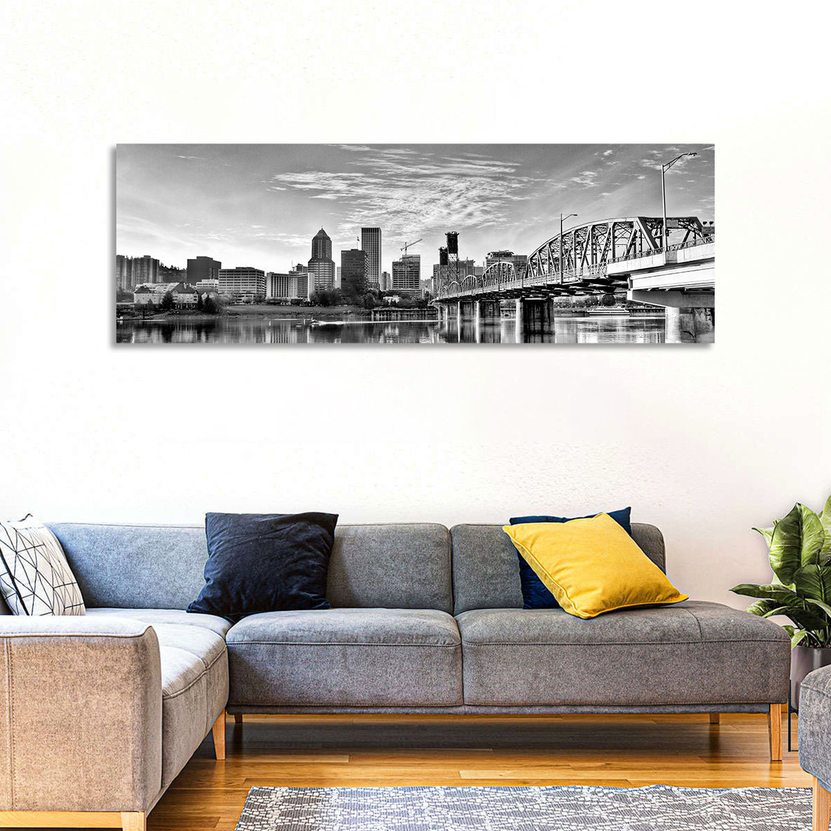 Portland Hawthorne Bridge Skyline Wall Art