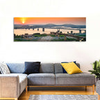 Hernando De Soto Bridge at Sunset Wall Art