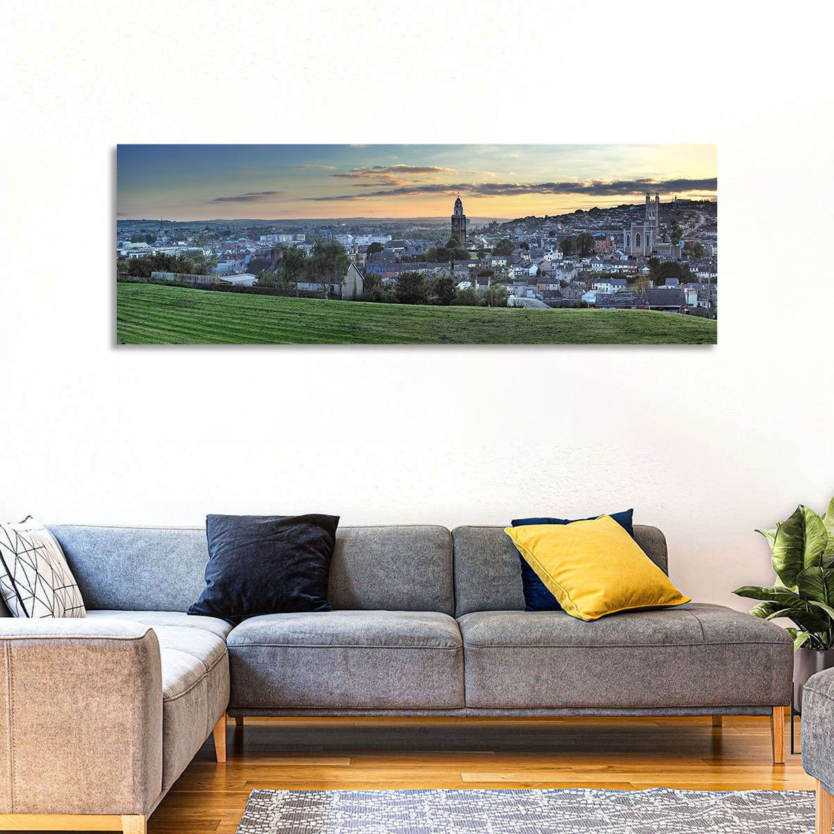 Cork Sunset Skyline Wall Art