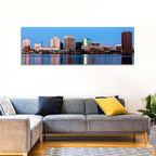 Norfolk Skyline at Twilight Wall Art