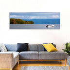 Kronotskое Lake with Boat Wall Art