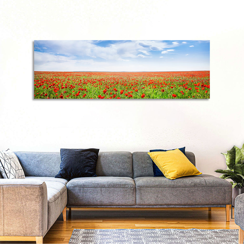 Red Poppy Field Wall Art
