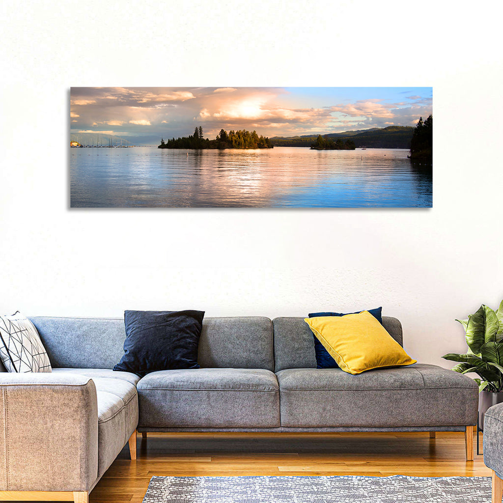 Flathead Lake Golden Hour Wall Art