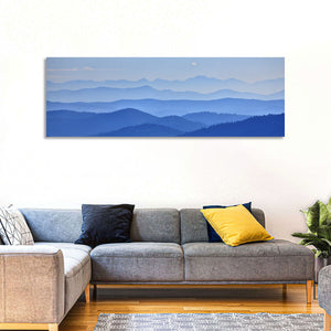 Foggy Mountains Valley Wall Art