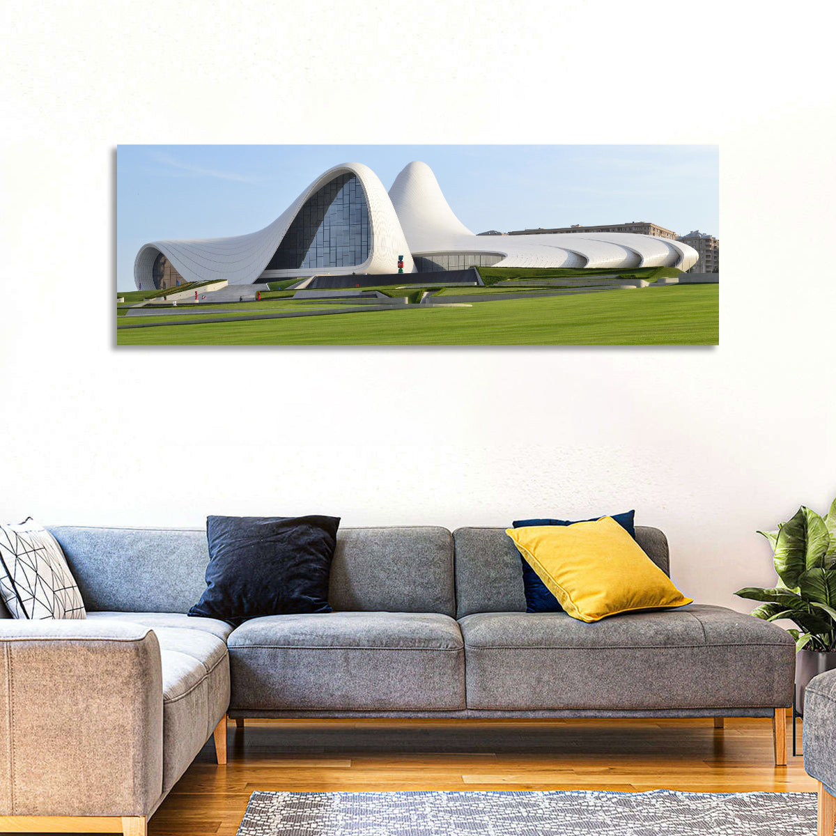 Heydar Aliyev Center, Baku Wall Art in a room, panoramic