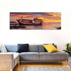 Shipwreck at Sunset Wall Art
