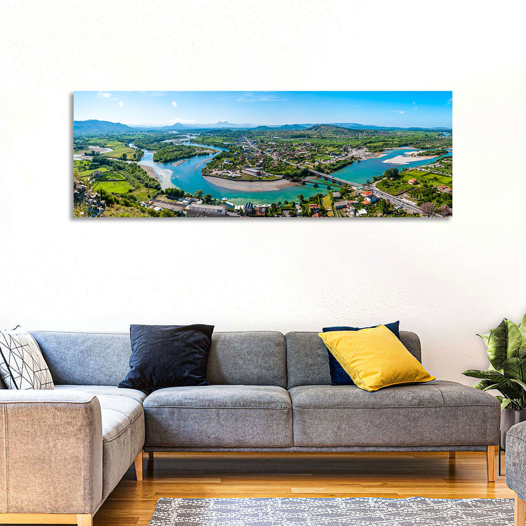Shkodër River Valley Wall Art