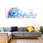 Stethoscope Checkup with Medical Icons Wall Art