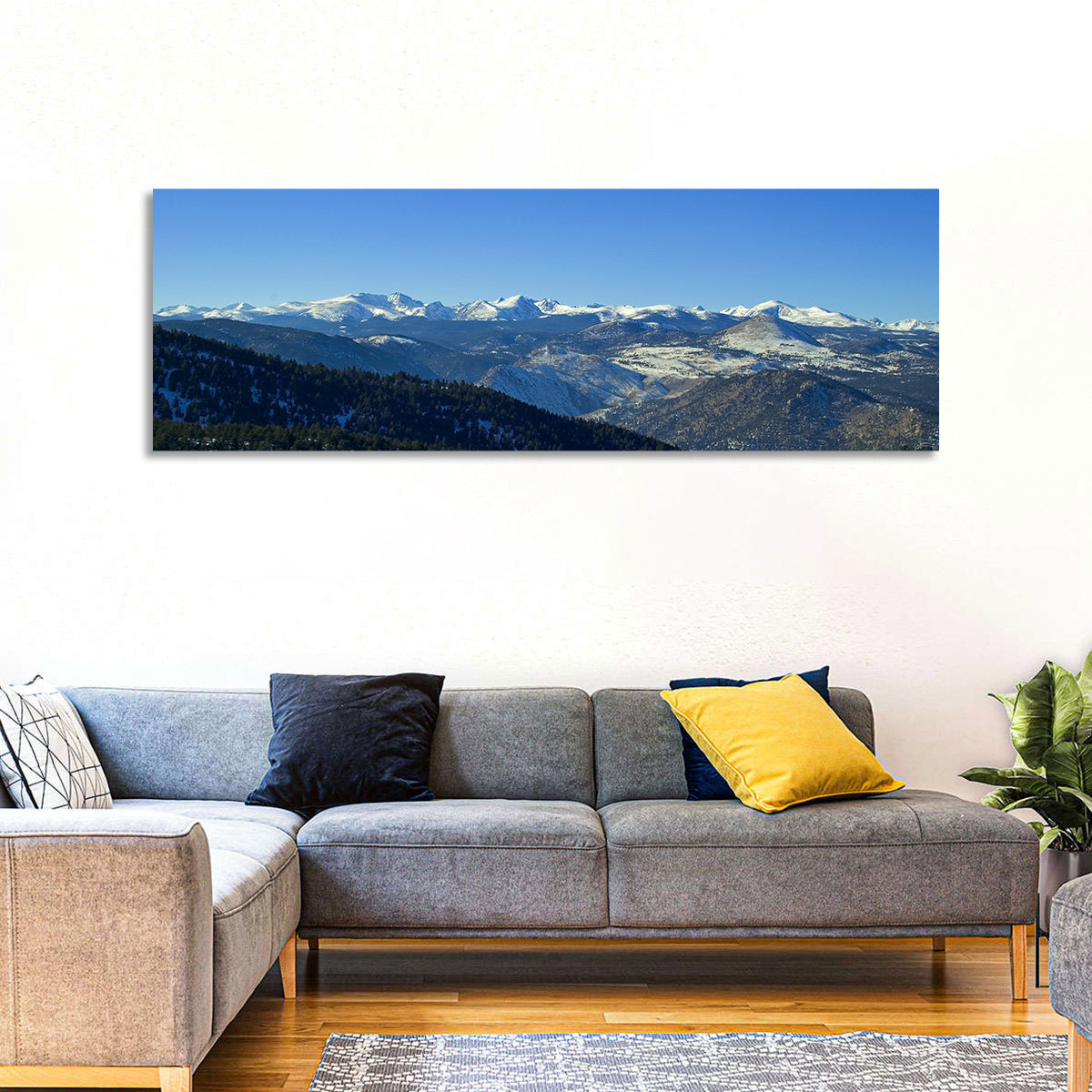 Snow-dusted Colorado Rockies Wall Art