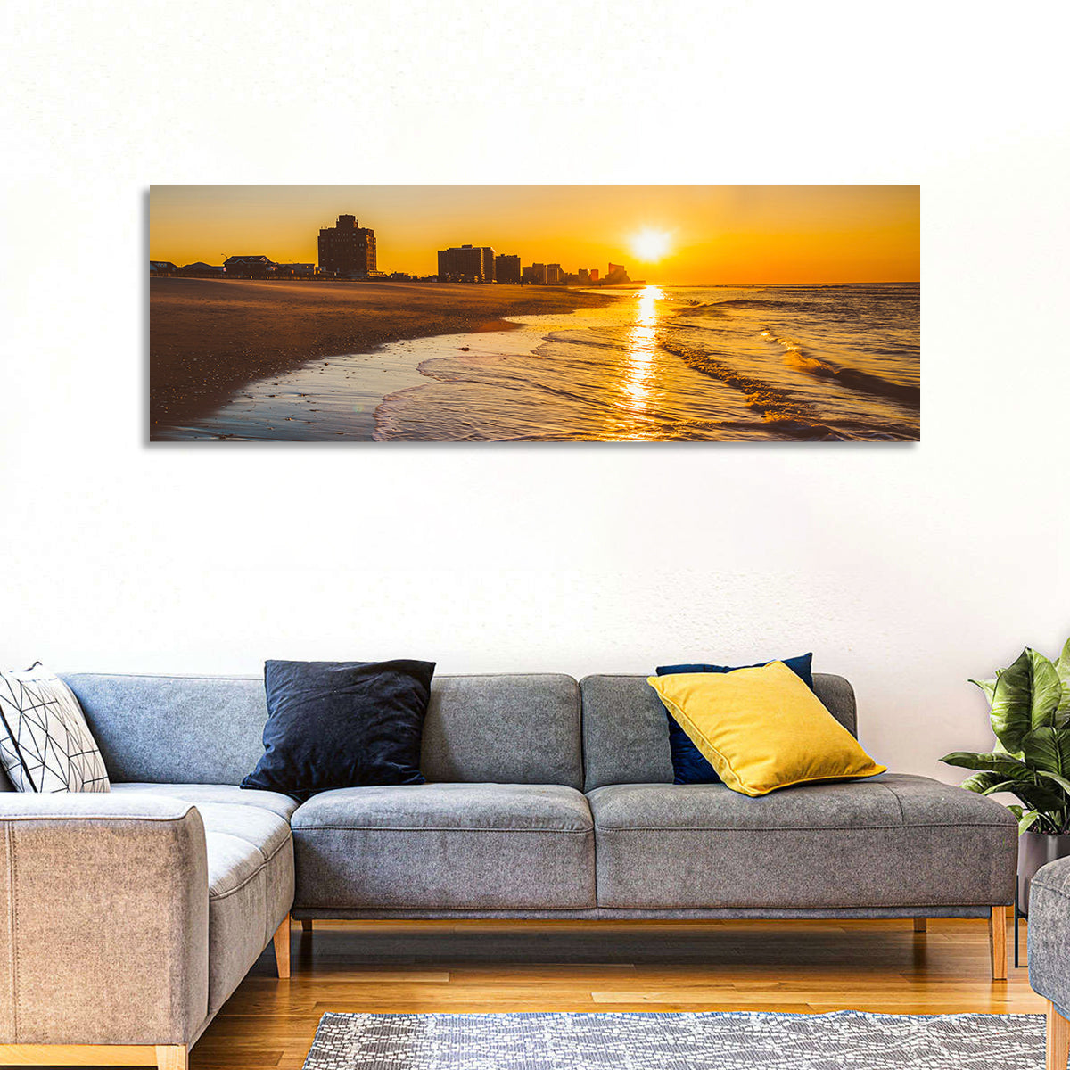 Ventnor Beach Sunrise Reflection Wall Art