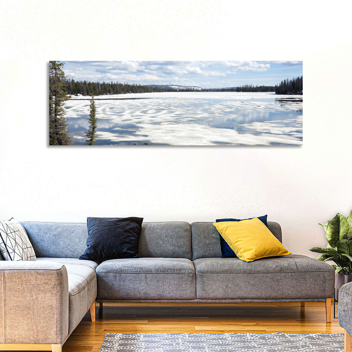 Lost Lake Reflections, Utah Wall Art in a room, panoramic