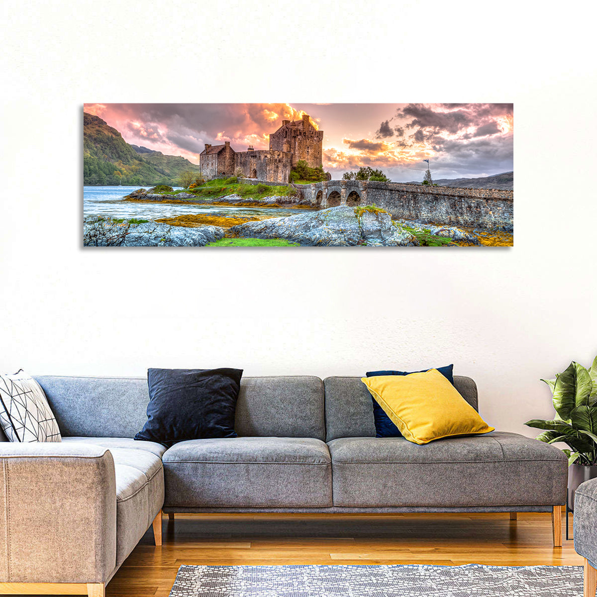 Eilean Donan Castle at Sunset Wall Art