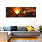 Haunted Tree Under Nebula Wall Art