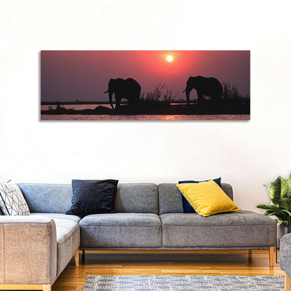 African Elephants Wall Art