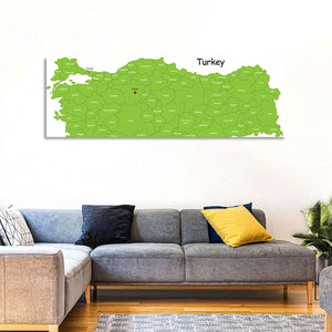 Turkey Map Wall Art