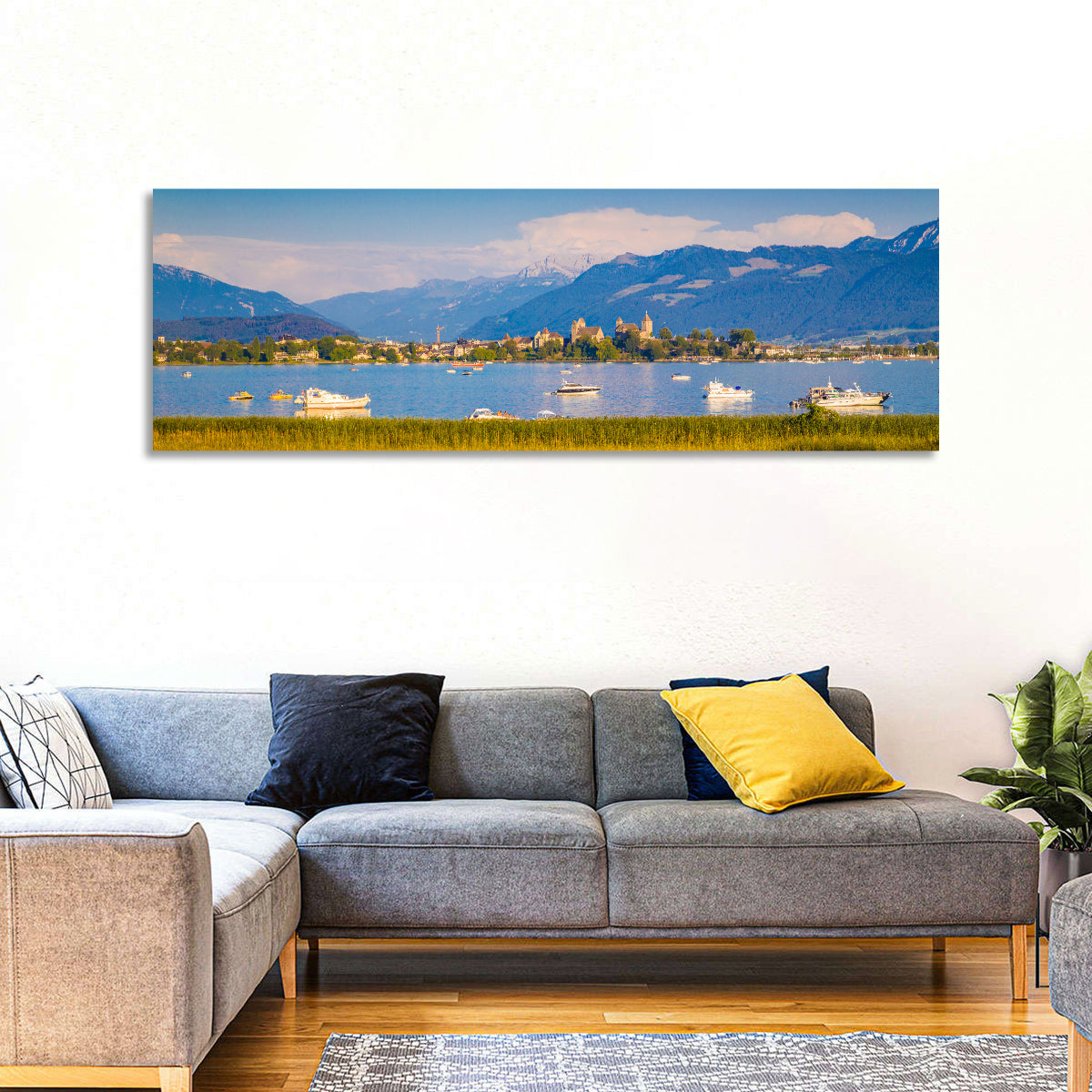 Rapperswil Castle Over Lake Zurich Wall Art