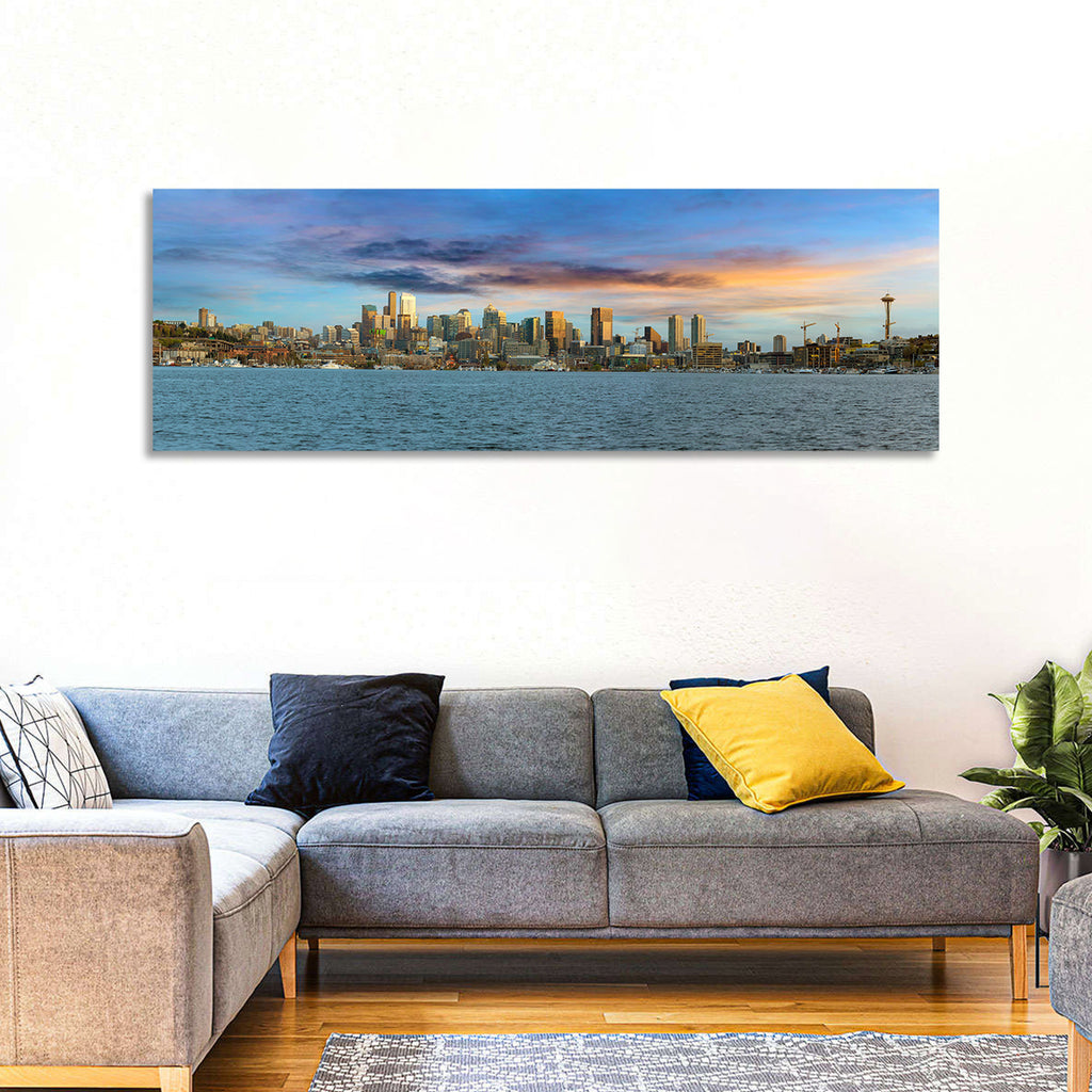 Seattle Skyline at Dusk Wall Art