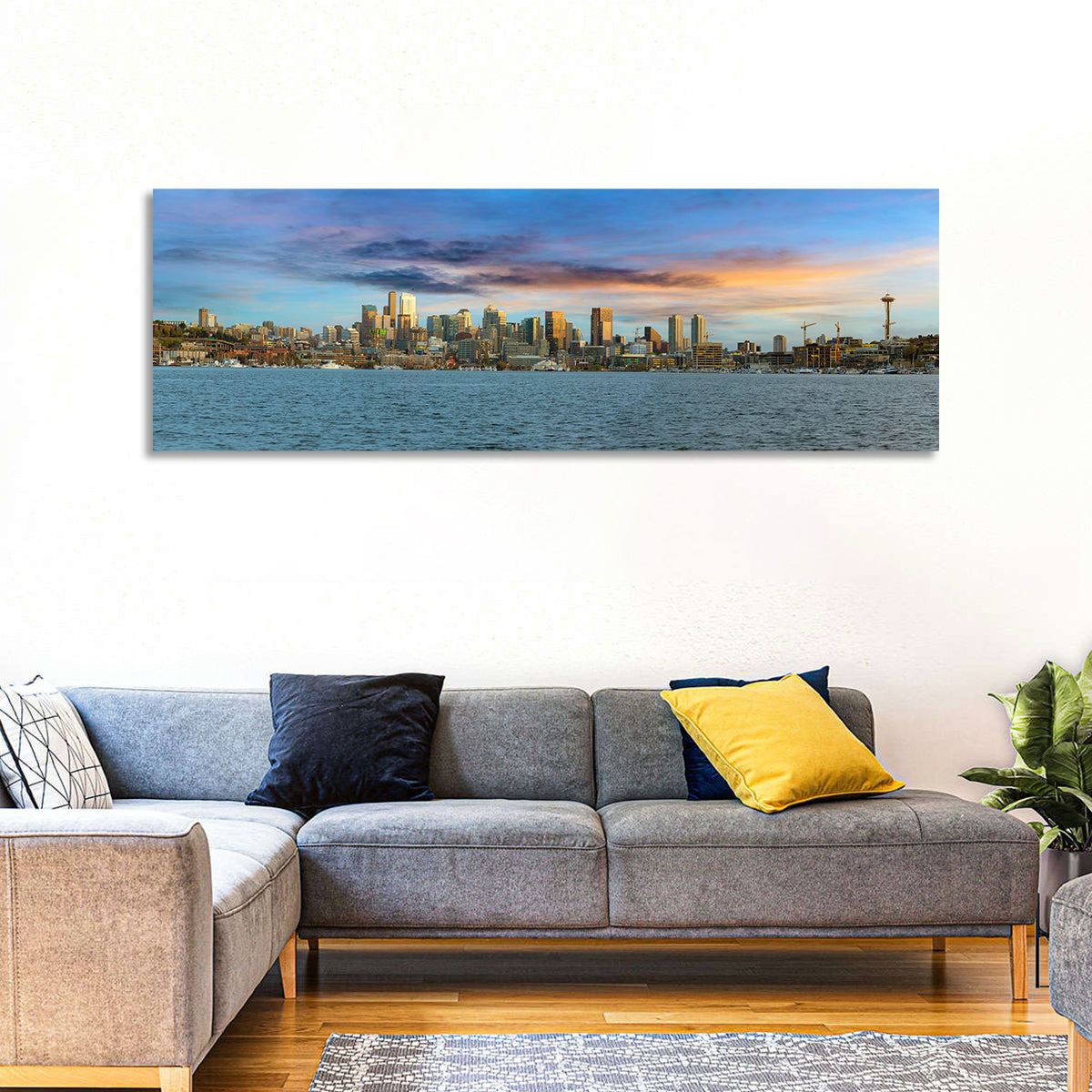 Seattle Skyline at Dusk Wall Art