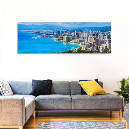 Honolulu Skyline Wall Art