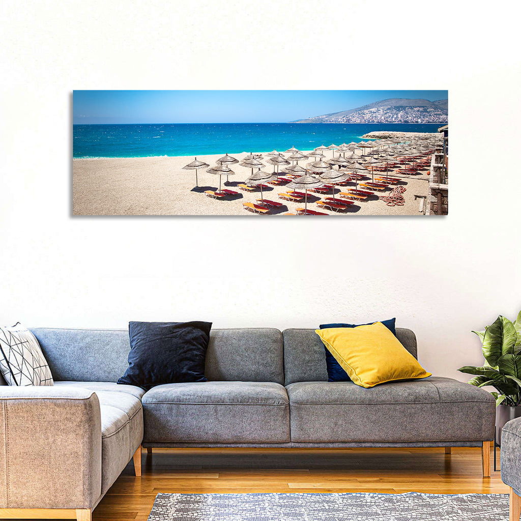 Mango Beach Umbrellas Wall Art