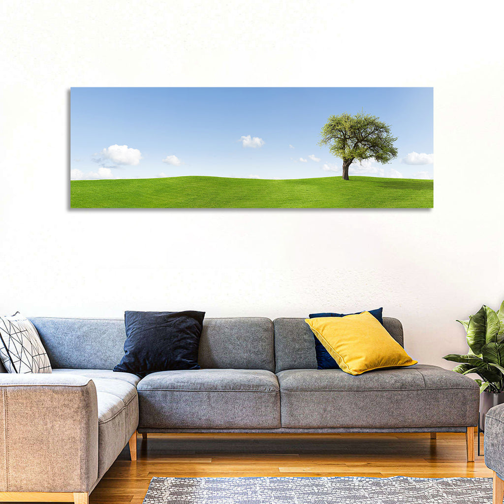 Lone Tree on Green Hill Wall Art
