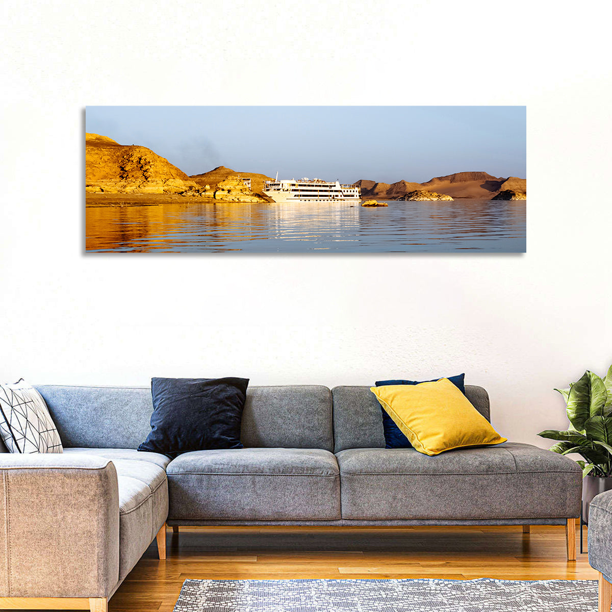 Cruise Ship in Lake Nasser Wall Art