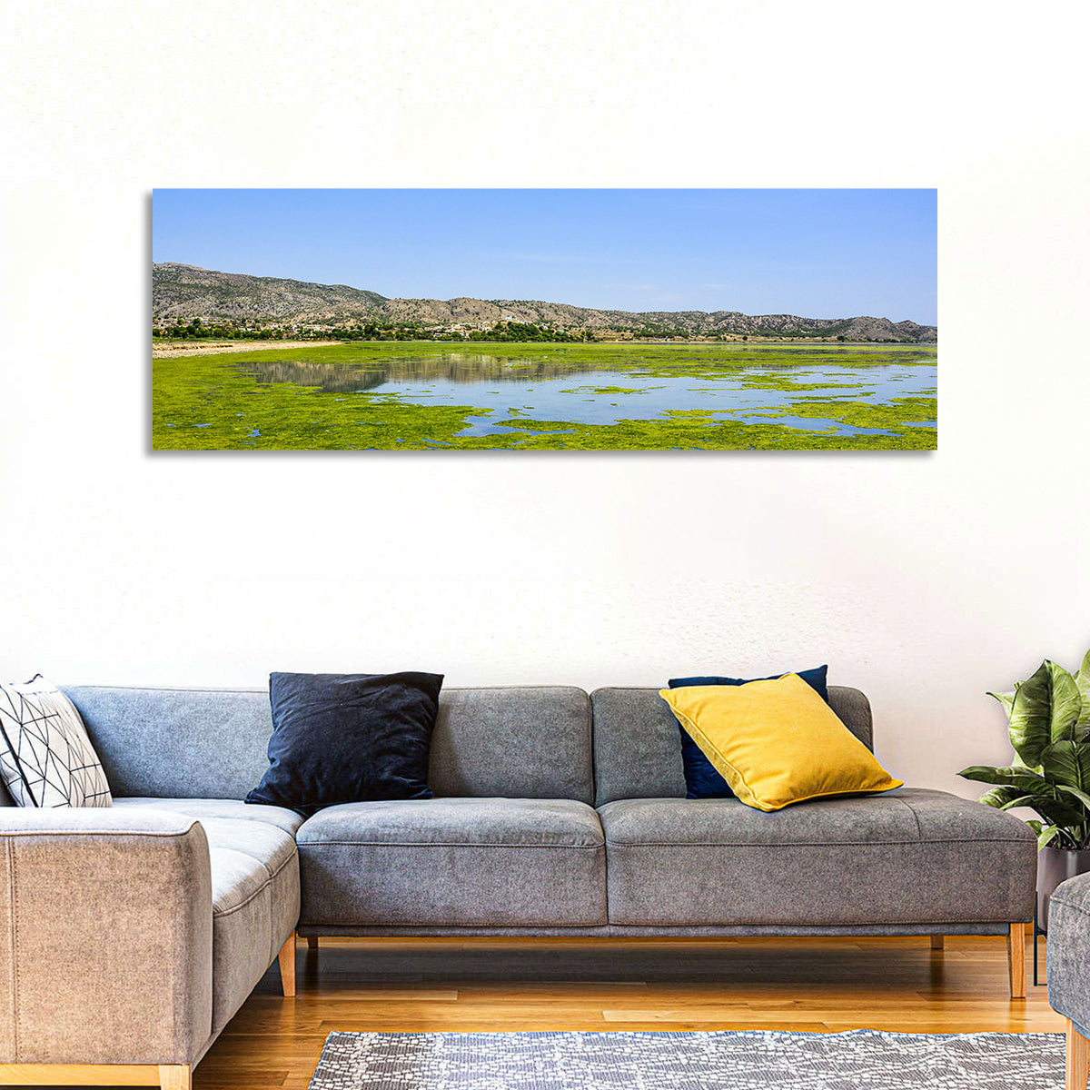 Uchali Lake Algae Reflection Wall Art