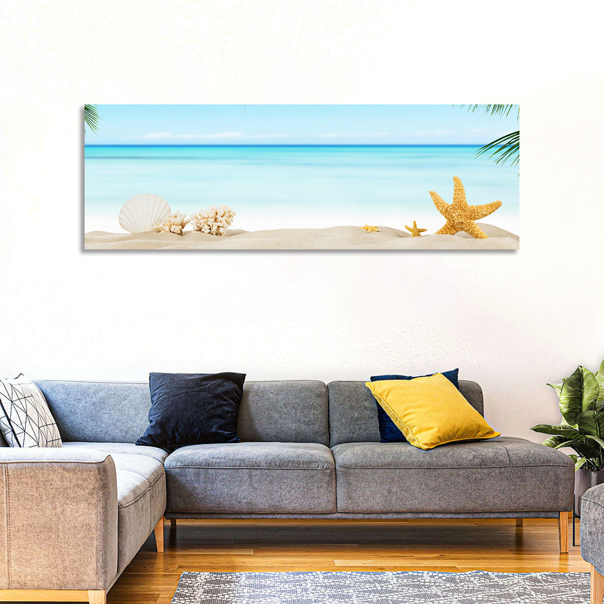 Seashell and Starfish Beach Still Life Wall Art