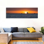 Florida Sailboat Sunset Wall Art
